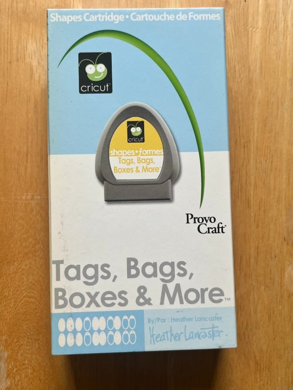 Cricut Provo Craft Tags Bags Boxes & More Shape Cartridge gifts decor shapes